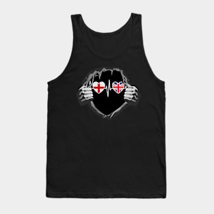 England And Great Britain British UK Flag Flags Tank Top